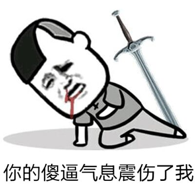 你的傻逼气息震伤了我！