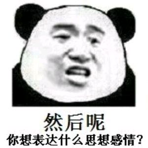 然后呢？你想表达什么思想感情?