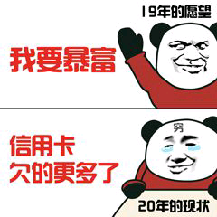 我要暴富，信用卡欠的更多了