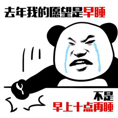 去年我的愿聖罡早睡，不是早上十点再睡