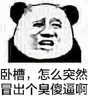 卧槽,怎么突然冒出个臭傻逼啊