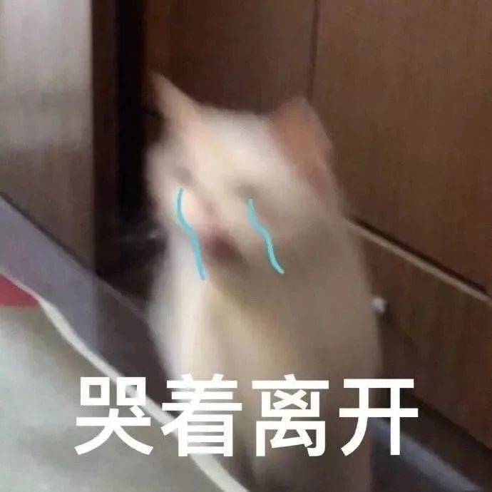 哭着离开