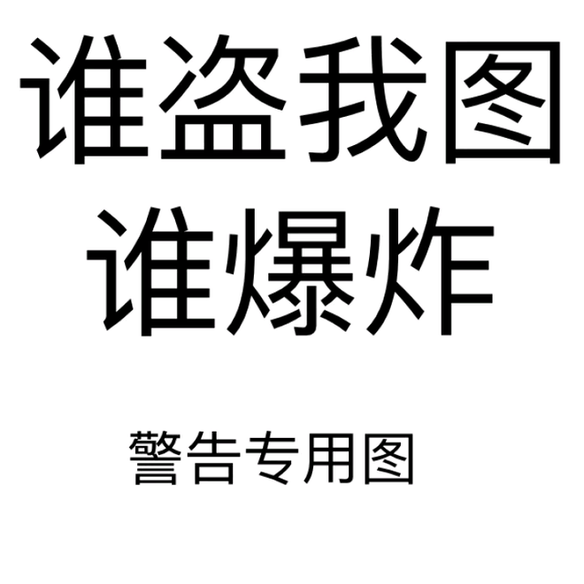 谁盗我图，谁爆炸（警告专用图）