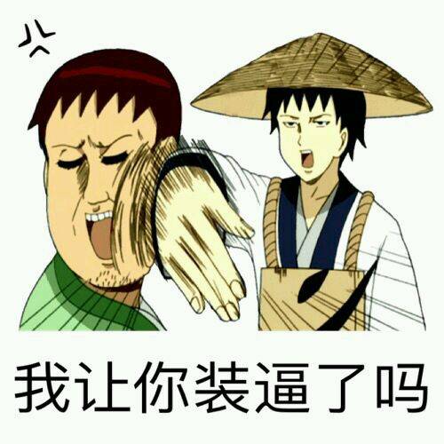 我让你装逼了吗