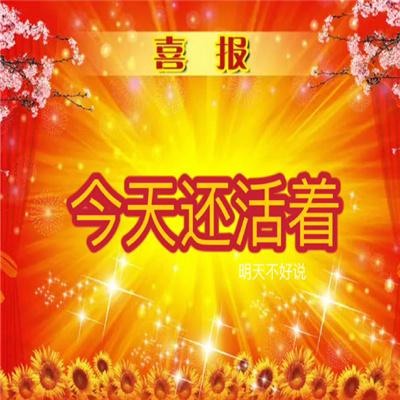 全是好消息的喜报表情包 喜报今天还活着明天不好说