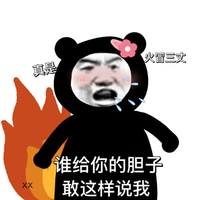 生气发脾气怼人专用表情 谁给你胆子敢这样说我