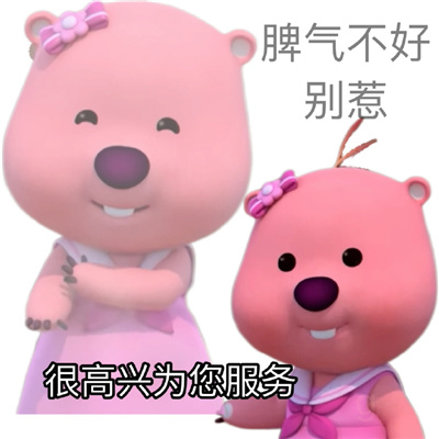 粉耗子loopy双面人阴阳怪气表情 超好用的优质表情合集