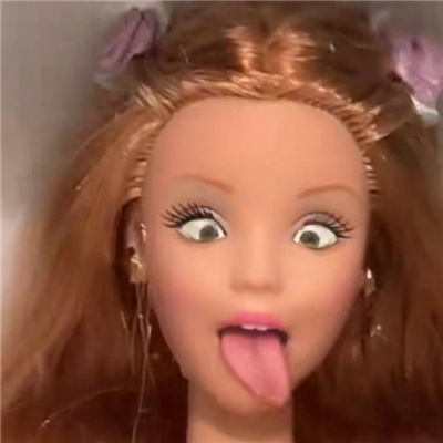 芭比搞怪表情无水印无字合集 公主快乐聊天的搞笑芭比表情合集