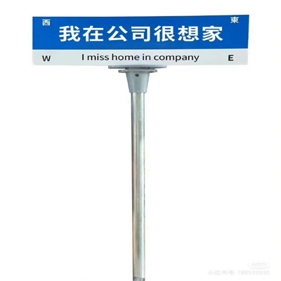 全网超火路牌表情 我在公司很想家