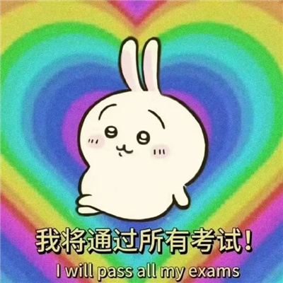 热梗搞怪表情幽默十足 我将通过所有考试