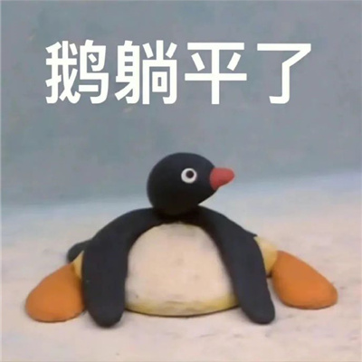 每张用来聊天都很快乐的表情 鹅躺平了
