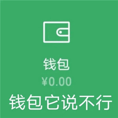 爆笑系列的表情很幽默 钱包说它不行