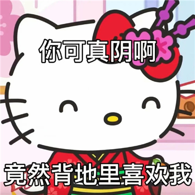 2024超可爱的HelloKitty表情 你可真阴啊竟然背地里喜欢我