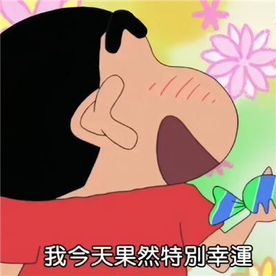 蜡笔小新好运表情超幸运合集2024版 我今天果然特别幸运呀