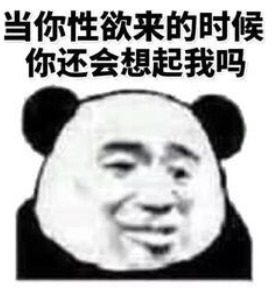 当你性欲来的时候，你还会想起我吗