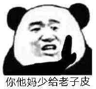 你他妈少给老子皮