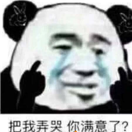 把我弄哭你满意了？