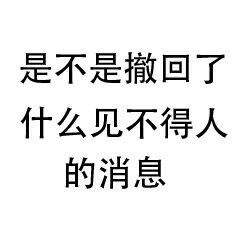 是不是撤回了什么见不得人的消息