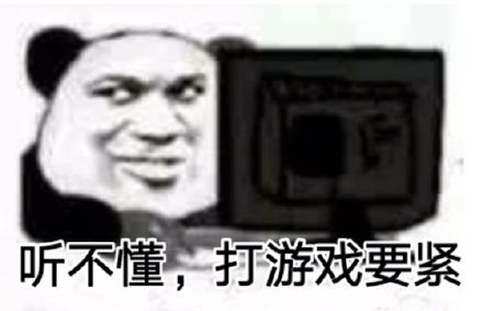 听不懂，打游戏要紧