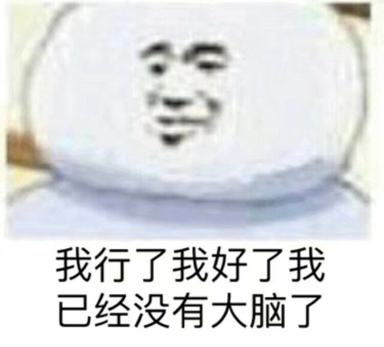 我行了我好了，我已经没有大脑了